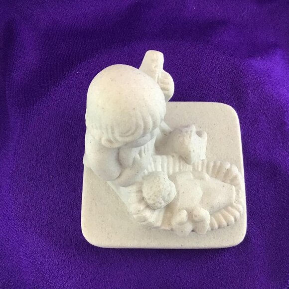 Marbell Stone Art Nativity Figurine Made in Belgium Baby Jesus Christmas - Picture 9 of 13